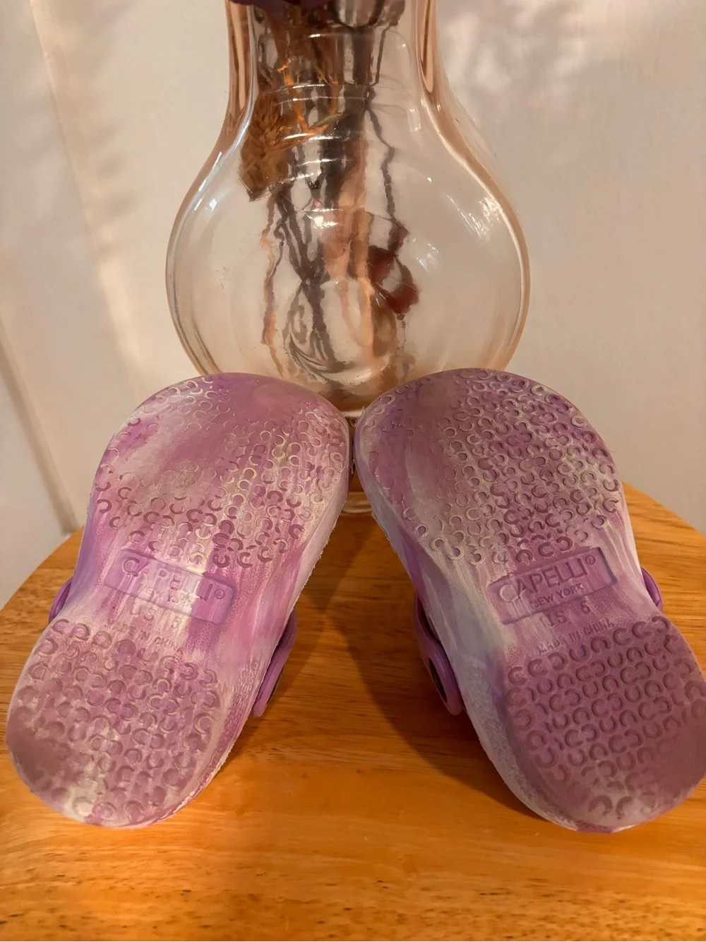 Toddler Capelli Purple Clog-Style Slip-On Shoes